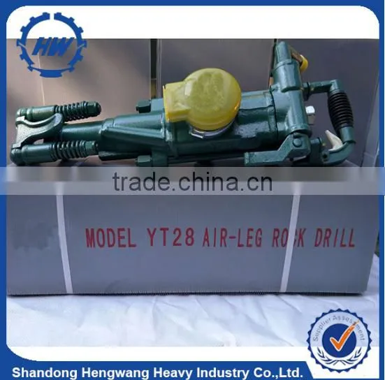 Pneumatic pusher legs rock drill for tunnelling and mining applications
