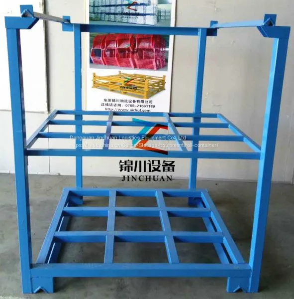 Warehouse Pallet Stacking / Tire Storage Stacking Folding Rack