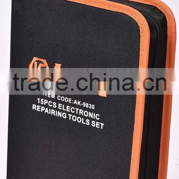 AK-9830 High Quality 15pcs Electronic Tool Set photo-4
