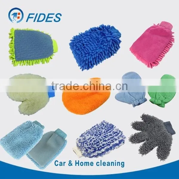 Customized Microfiber Wash Mitt , Chenille Mitt, Microfiber Car Wash Mitt photo-3