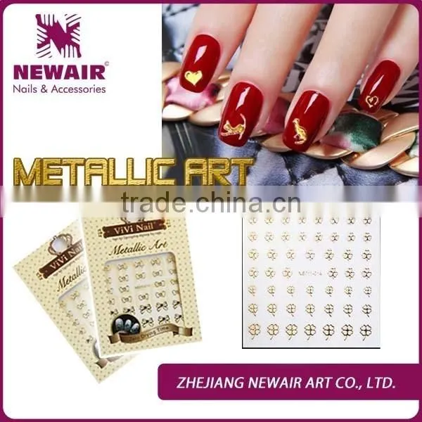 Popular 2016 Hot Sell Fashion Metal Fingernail Decoration 3d Nail Art Sticker photo-2