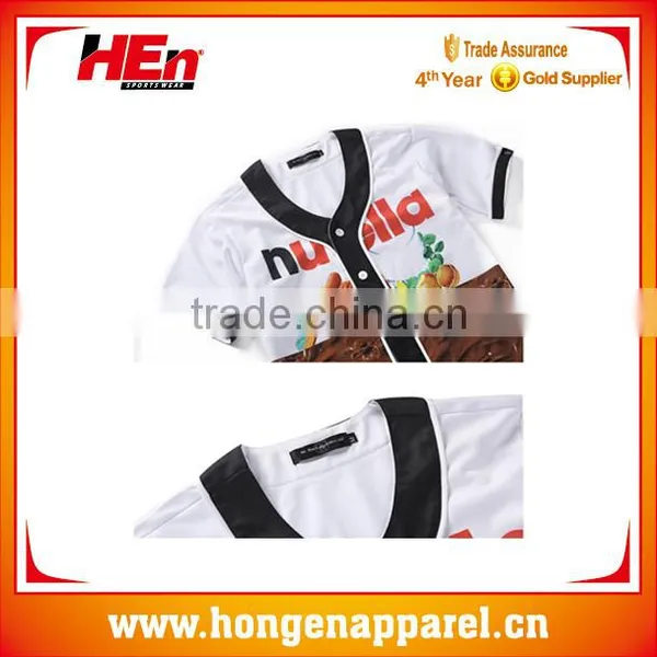 Customise Button up Baseball Jerseys photo-5
