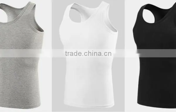 Trade Assurance 100% Cotton Athletic Tank Top for Men,make the Sport More Energetic photo-5