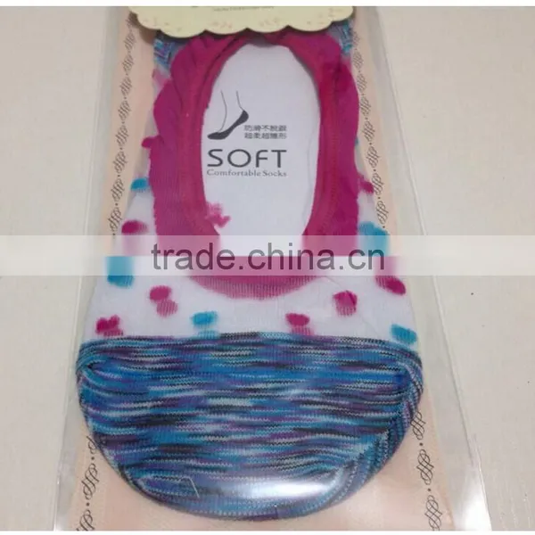 New Design Candy Colors Women Sock Antiskid Liner No Show Peds Invisible Low Cut Ice Sock photo-3