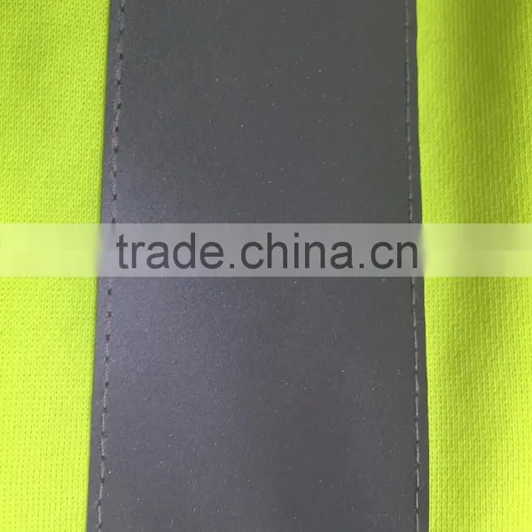 Two Tone hi Vis Safety Sweatshirt With Reflective Tape and Half Zipper photo-6
