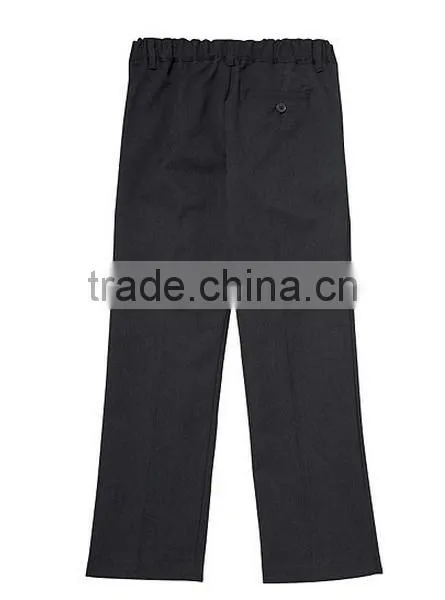 2016 Popular Latest Boys Flat Front Black School Uniform Pants photo-3