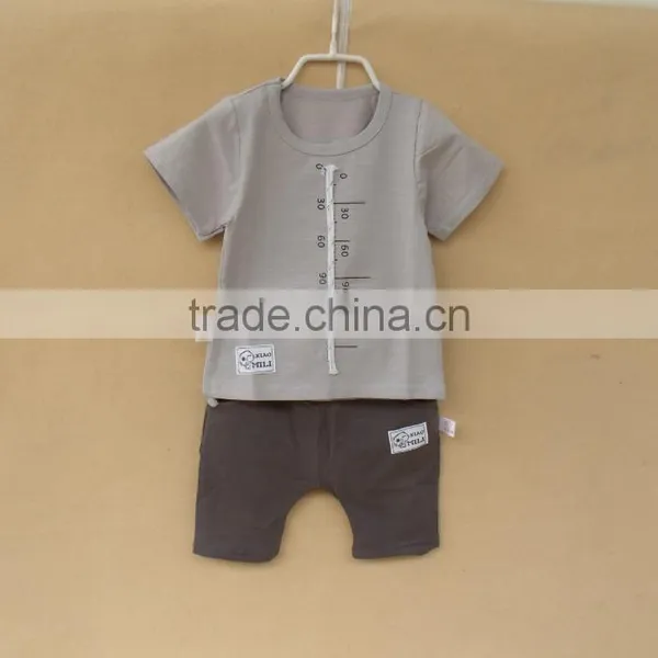 Wholesale Summer Cotton Printing Boys Kids t Shirt With Pants Set photo-5