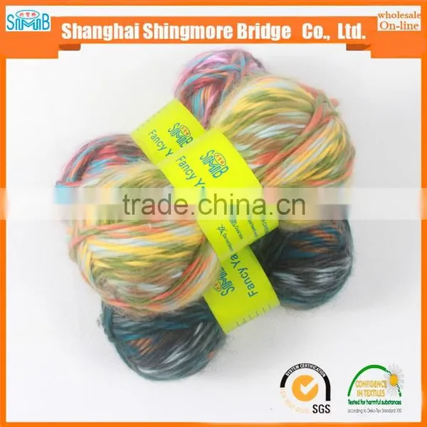 Yarn Supplier Cheap Wholesale High Quality Top Dyed 100 Acrylic 2 Ply Roving Yarn for Hand Knitting photo-3