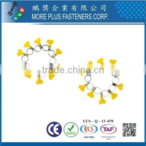 Made in Taiwan Strong Stainless Steel Schlauchklemmen Flexible Butterfly Handle Type Hose Clamp photo-3