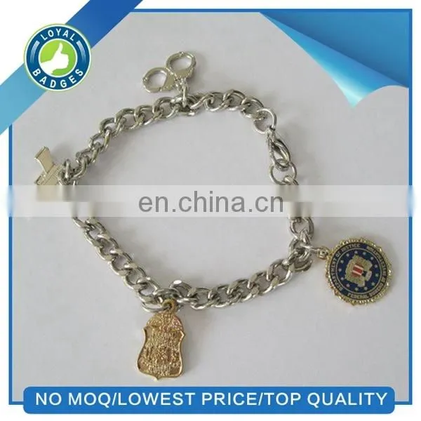 Wholesale Metal Military Officer Bracelet With Charms