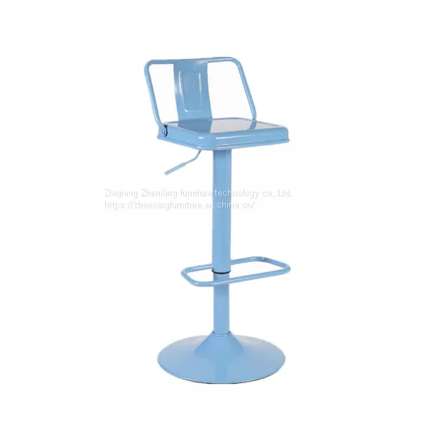 ZX-1604 Metal High Swivel Barstools Chair High Chairs For Bar Table photo-5