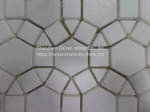 Marble Bathroom Floor Mosaic Tiles photo-3