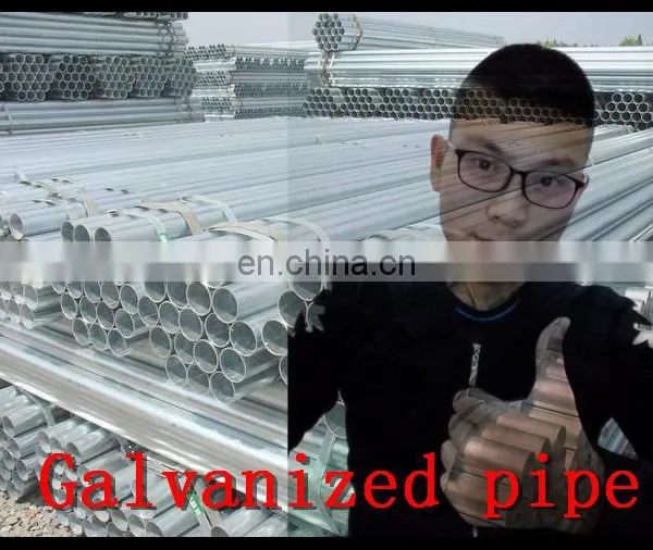 China Zinc Coated /galvanized Round Steel Pipe With Good Price Manufacture photo-3
