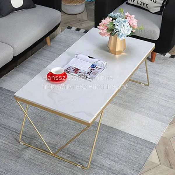 Wholesale Cheap Coffee Table With White Marble Coffee Table Top photo-5
