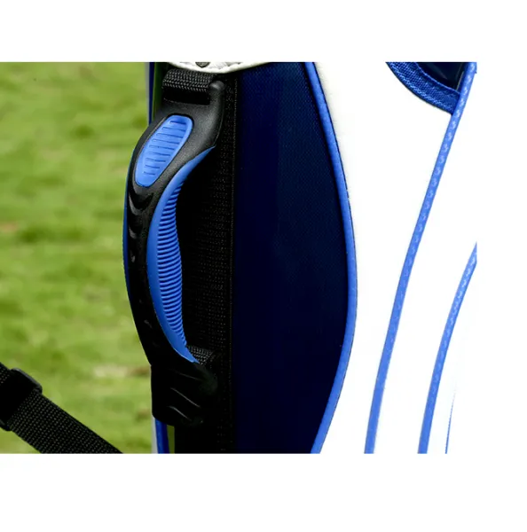 Blue and White Color PU Leather Golf Stand Bag photo-2