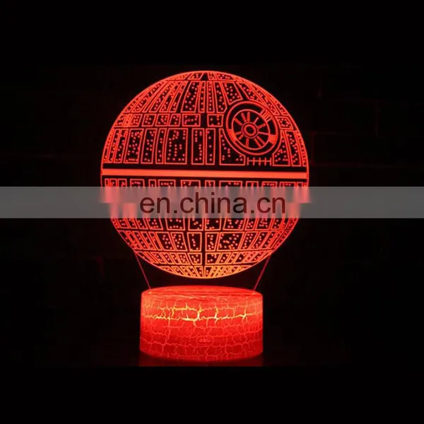 USB Charging Remote Controm Customized Any Shape Football Earth 3d Illusion Led Night Light photo-5