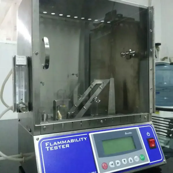 45 Degree Automatic Flammability Tester Fabric Burning Test Meet ASTMD1230 photo-2