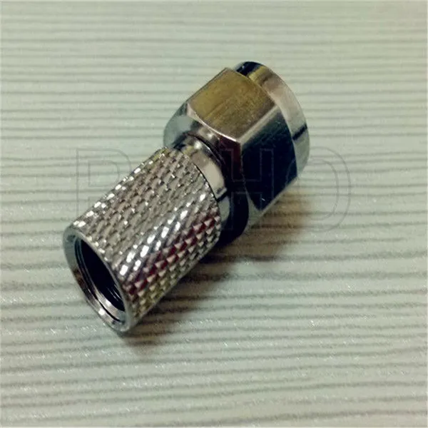 Straight RG6 Compression RF Coaxial F Connectors for Coaxial Cable photo-5