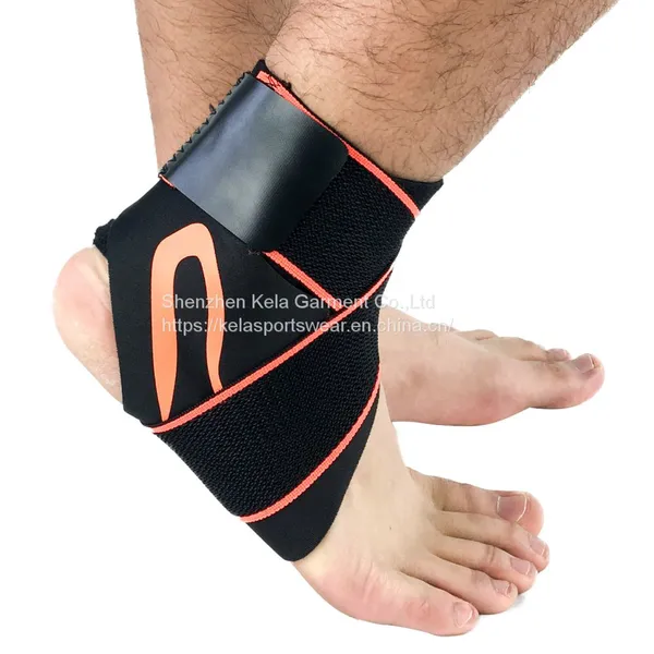 Supply Ankle Support Brace Adjustable Ankle Brace Breathable Fabric Material Super Elastic and Comfortable,1 Size Fits All, Suitable for Sports photo-4