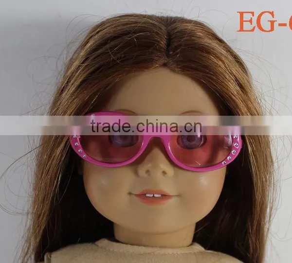 Plastic Doll Sunglasses Rim EYE GLASSES Made for 18 Inch American Girl Dolls