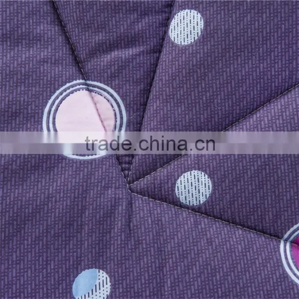 Purple Color Dot Design Polyester Filling Full Size Winter Warm Comforter photo-3