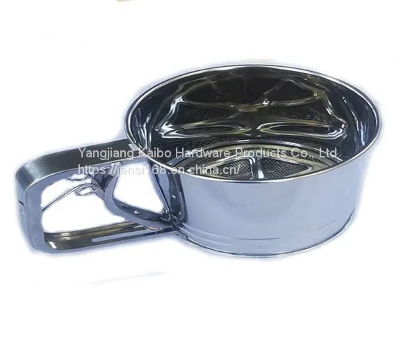 Baking Tools Hand-held Household Stainless Steel Flour Sieves photo-2