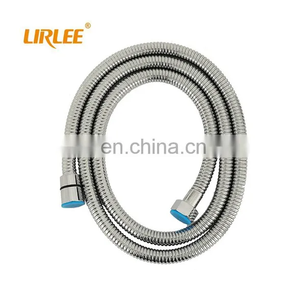 LIRLEE High Quality Flexible Stainless Steel Polished Brass Shower Hose Black photo-5