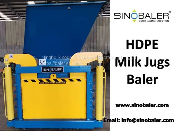 Баллер для бутылок для молока из HDPE, пресса для упаковки бутылок для молока из HDPE - Sinobaler