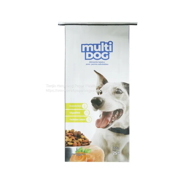 25kg Custom Horse Feed BOPP Laminated PP Woven ad Star Bag With Valve photo-5