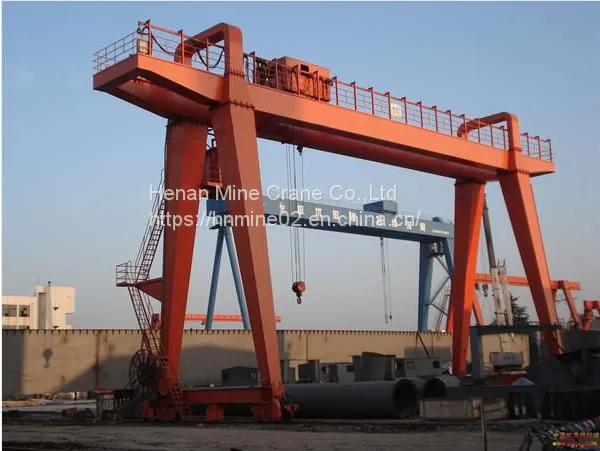 Double Girder Gantry Crane Cantilevers Winch Trolleys High Strength for Sale photo-3