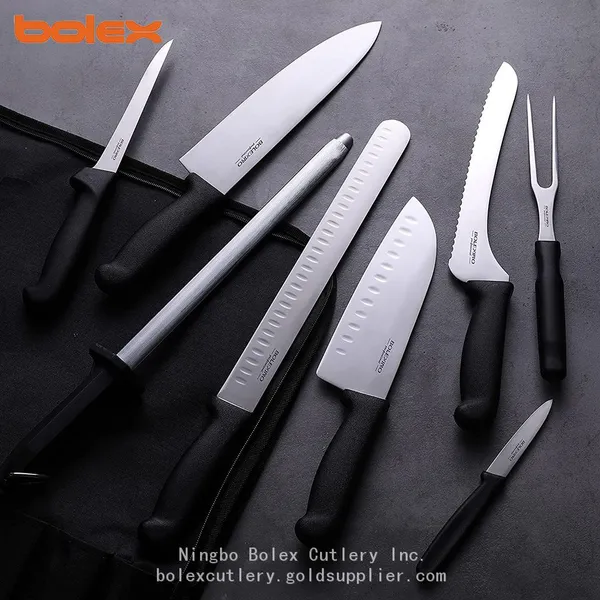 CHINA HUNTING FISHING OUTDOOR CAMPING SLAUGHTERING SUPPLIES SUPPLY KNIVES BBQ KNIVES SET Kitchen Chef Cook Butcher Knives Culinary Schools Chef's Butchers Knives Kit Roll Bag Bolex Set Kit China Suppliers photo-2