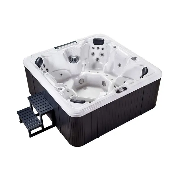 Jy8015 Outdoor 7 Person Acrylic Whirlpools Spa Hot Tube Outdoor With Base Bottom And Stair photo-2