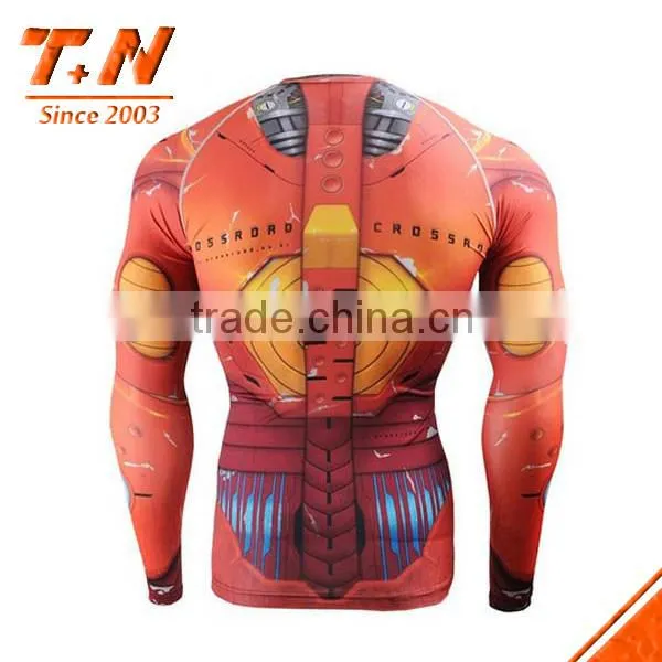 Long Sleeve Great Quality Design Custom Sublimation MMA Rash Guards With High Stretch Lycra Spandex UV 50+ Protection photo-6