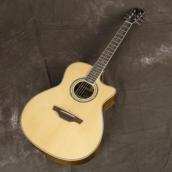 Otis 41inch Spruce Solid Top Acoustic Guitar Manufacturer Cutaway Single Board Guitar Supplier FG-28N photo-3