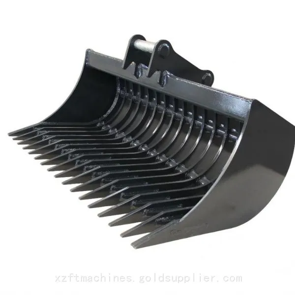 MS03 Heavy Duty Sieve Rake Bucket Skeleton Bucket for Excavator Soil Screening photo-3
