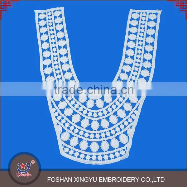 Factory Direct Sale Fashion New Design Women Cotton Appliques U Shape Lace Collar photo-3