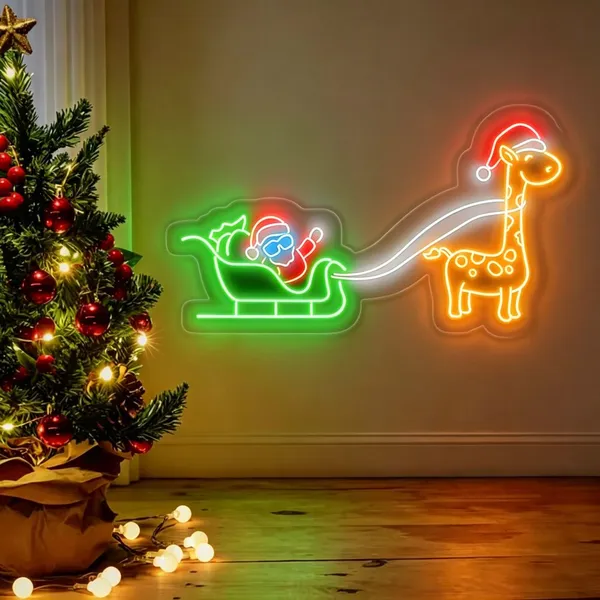 Customized Outdoor Merry Christmas Neon Sign Led Light Home Decor Neon Sign Christmas Lighted Signs photo-2