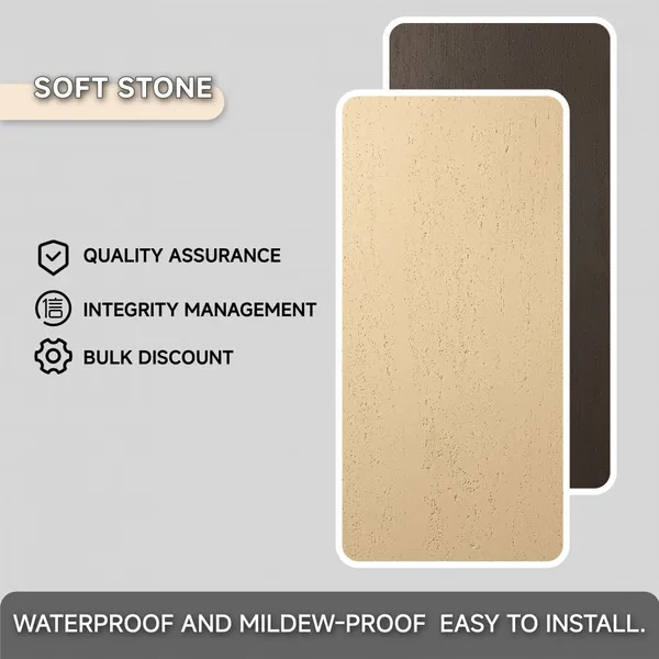 Ultra Light Flexible Travertine Texture Wall Panel for Easy Paste photo-5