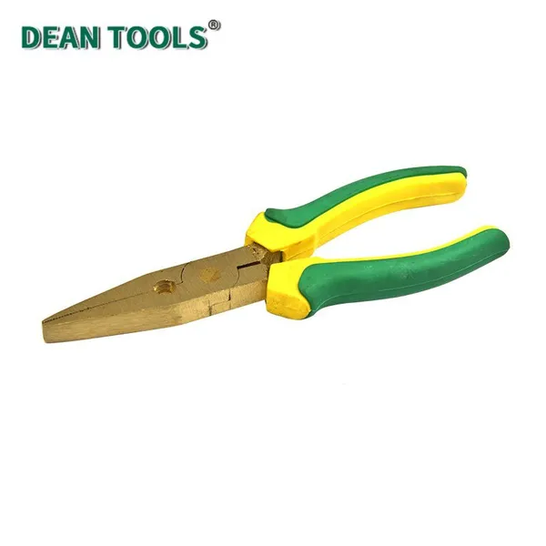 Non-Sparking Flat Nose Pliers, Safety Tools, Non-Sparking Flat Nose Pliers Wire Stripper,Aluminum Bronze photo-5