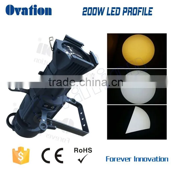 Profile Spot Light/200W Led Profile Spot Lighting/cool/warm White/RGB 3in1 Zoom Profile photo-2