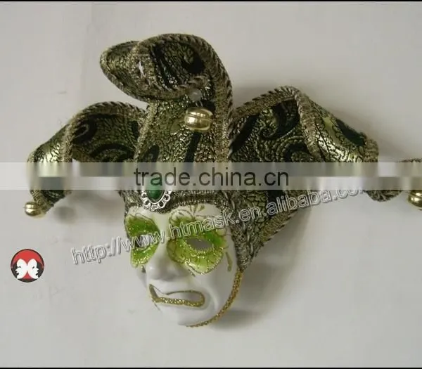 Funny Mask Wedding Latest Carnival of Venice Masquerade Export Italian Handmade Decorative Pendant Small Full-face Mask No. photo-3