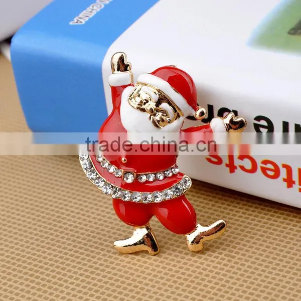 Father Christams Design Cute Santa Claus Brooch photo-3