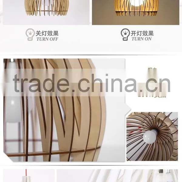 Japenese Style Wooden Restaurant Pendant Lamp/light Dining Room/Kitchen Pendant Light JK-8005B-12 LED Pendant Light photo-6