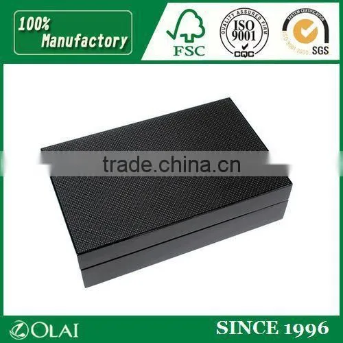 Deluxe Glossy Black Wooden Pen Box photo-2