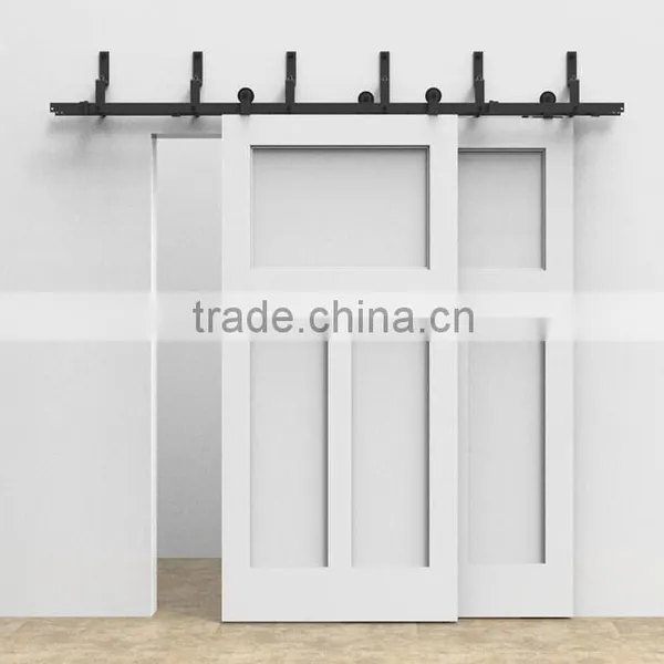 6/6.6ft Bypass Sliding Barn Door Closet Door Interior Sliding Door Hardware photo-2