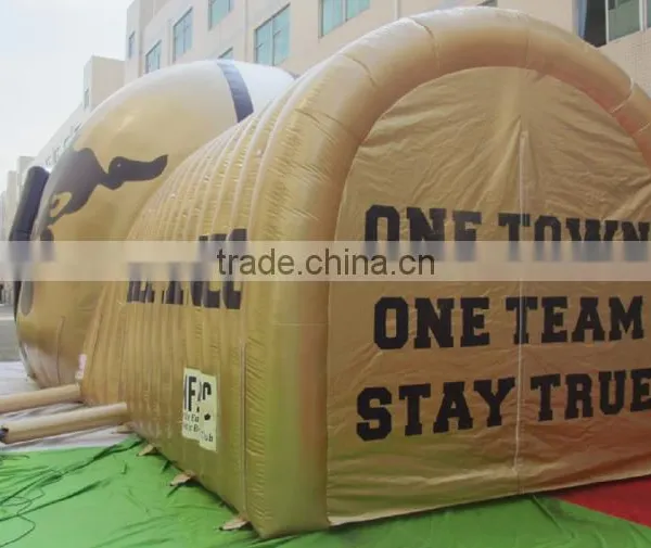 2016 Giant Custom Golden Inflatable Football Entrance Helmet Tunnel photo-6