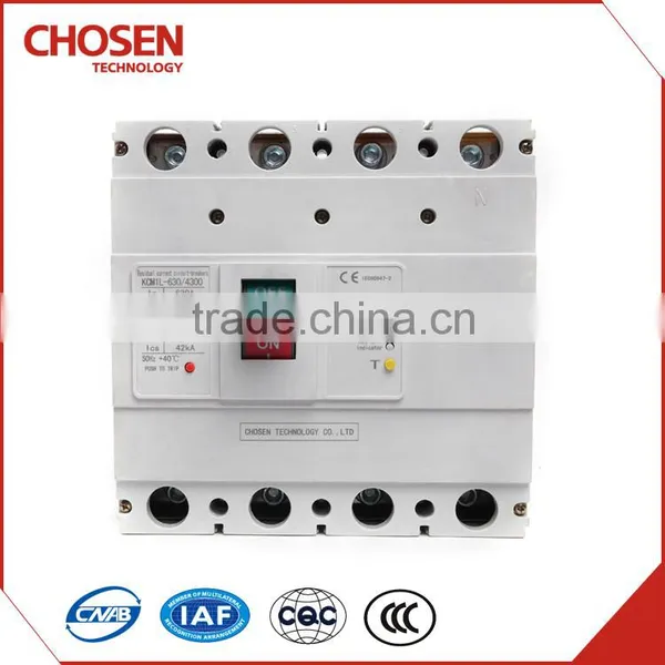 400a 500a 630a Leakage Current Protection Switch,4pole Residual Current Circuit Breaker/rccb
