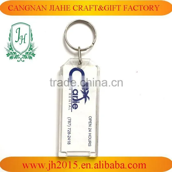 Personalised Colorful Logo Custom Printed Acrylic Key Chain photo-3