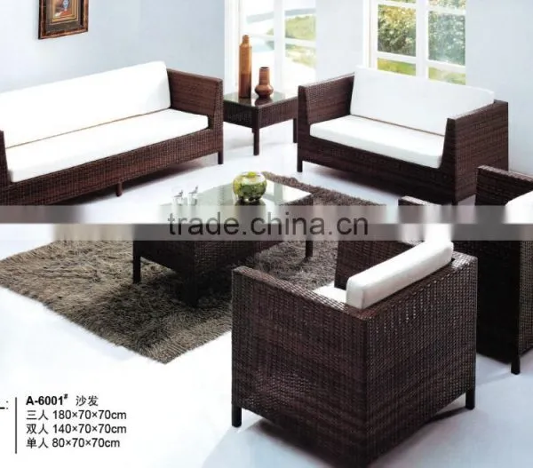 High Quality Garden Rattan Wicker Sofa Set photo-2