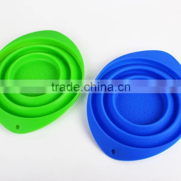 China Supplier Lead Free Colorful Silicone Collapsible Basket photo-2
